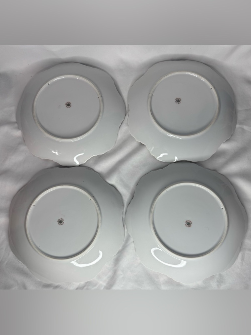 Vintage Lefton China Hand Painted Fruit Plates Set + Vase Japan Gold Trim E2350 - Picture 5 of 10